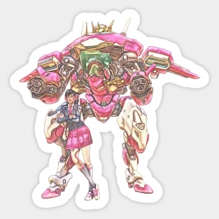 Overwatch D.Va Academy Skin C Sticker